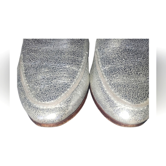 Kate Spade New York Women's Mettalic Carima Silver Leather Loafers Sz 5 1/2 M - Picture 8 of 9